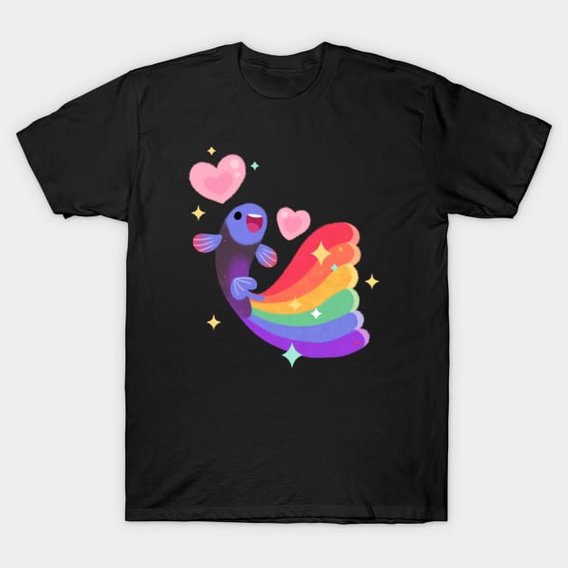 Rainbow guppy 6 T-Shirt by pikaole